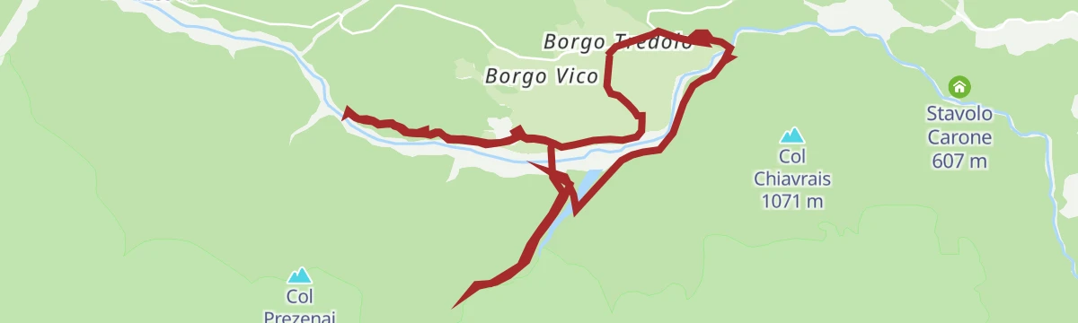 Route map: Sentiero geologico Paleolago di Forni di Sotto
